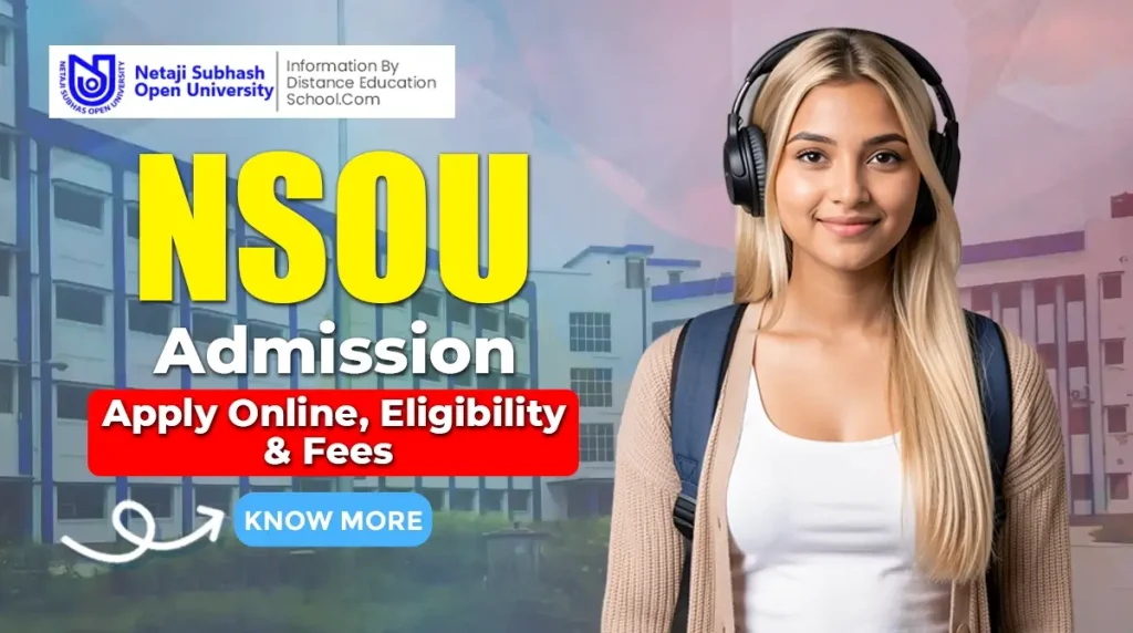 NSOU Admission 2026