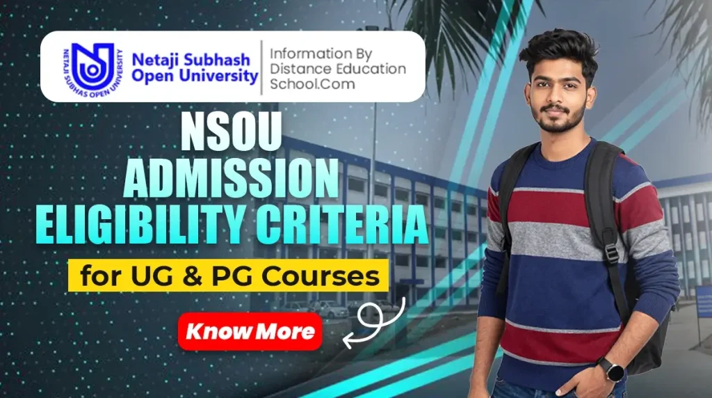 NSOU Admission Eligibility