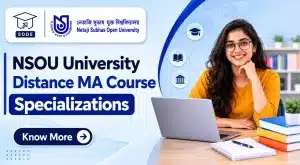 NSOU University Distance MA Course Specializations