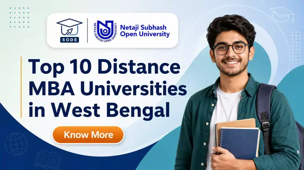 Top 10 Distance MBA Universities in West Bengal